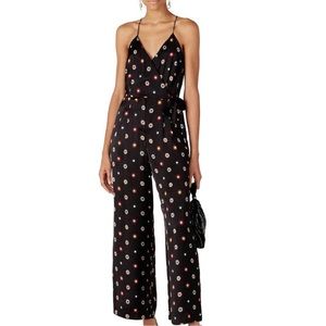 Scotch & Soda black starburst printed jumpsuit with pockets. Size M. NWT.